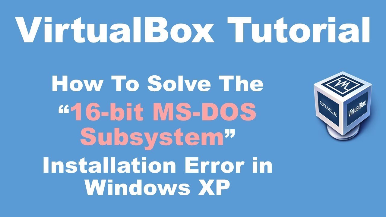 16 bit subsystem error autoexec.nt