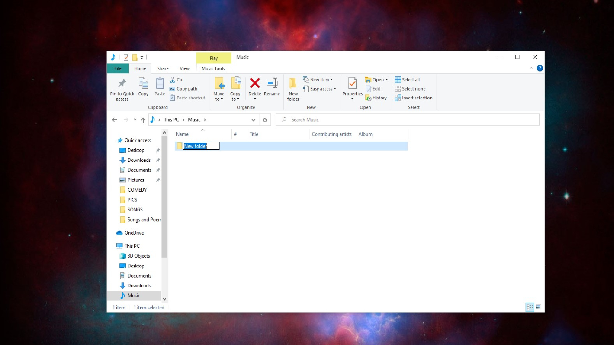 add a folder in windows