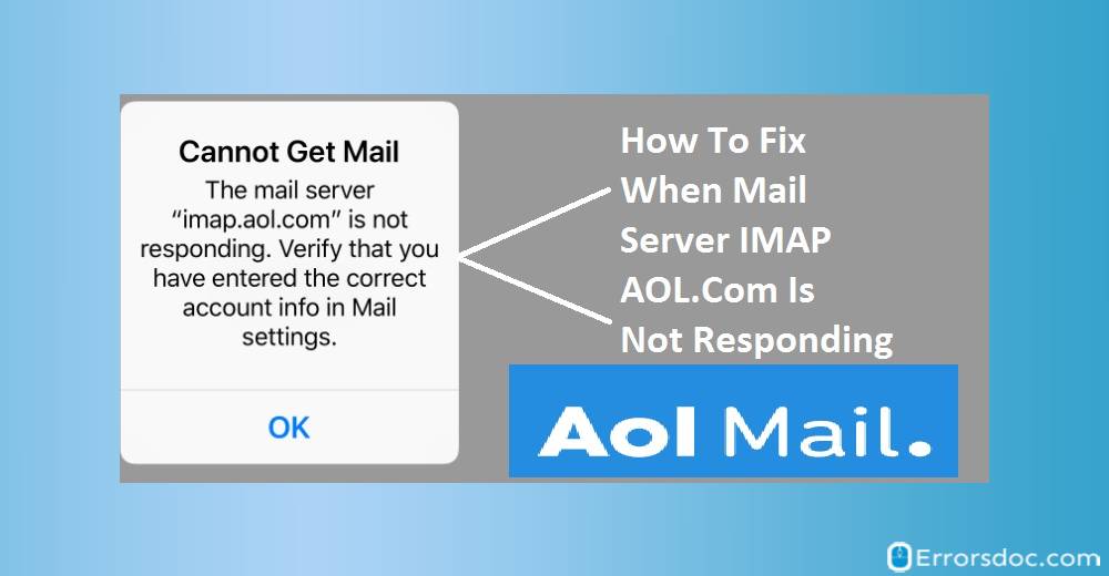aol e-posttjänstfel kunde inte ansluta till imap-servern