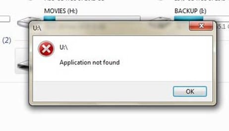 application not learn on usb drive