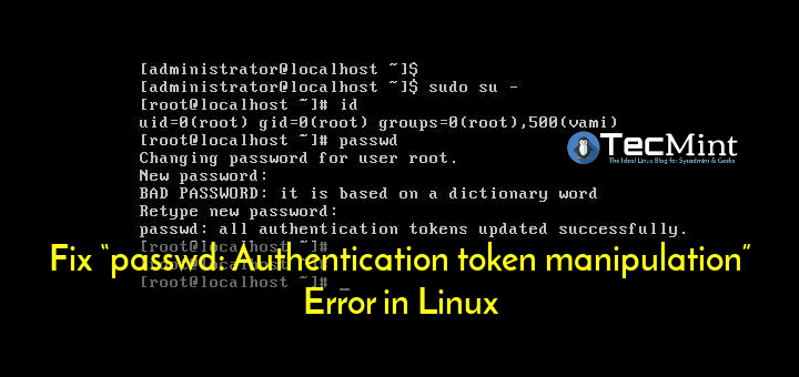 Authentication Token Error