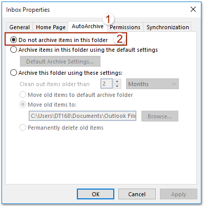 auto delete messages in Outlook 2007