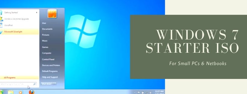 boot disk windows 7 starter