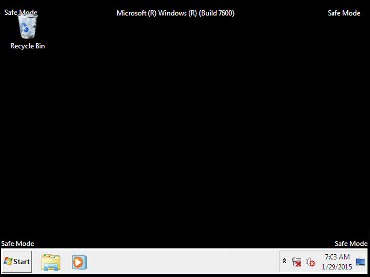 impossible de se connecter à l'état sécurisé de Windows 7