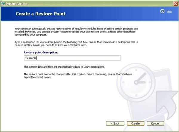 skapa disco di riristino i Windows XP