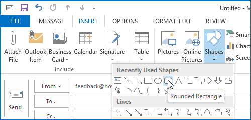 create action buttons in outlook