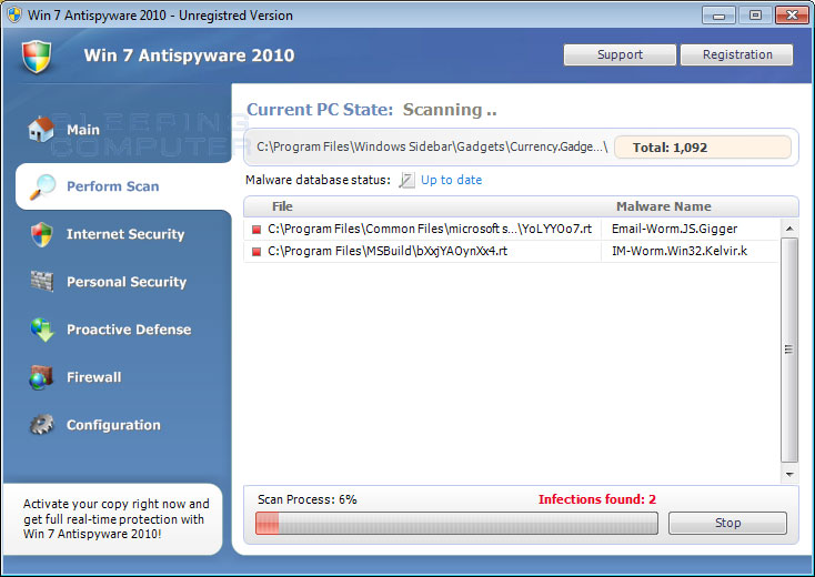 did get xp antivirus 2010