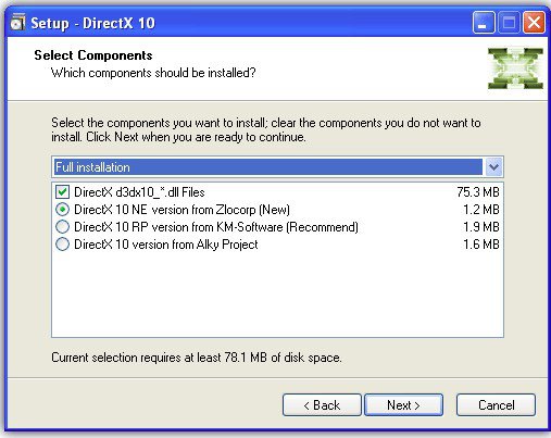 directx 10 download gratuito di Windows - 32 bit