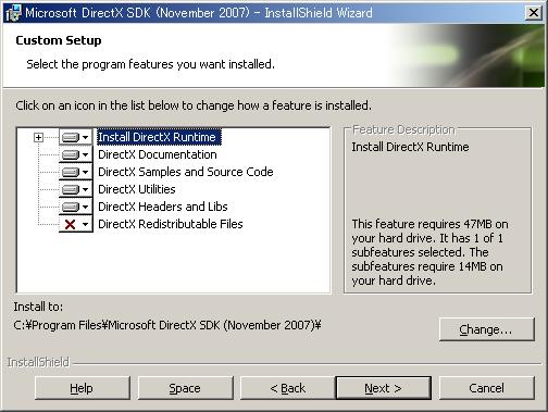 directx noviembre de 2007 redistribuible