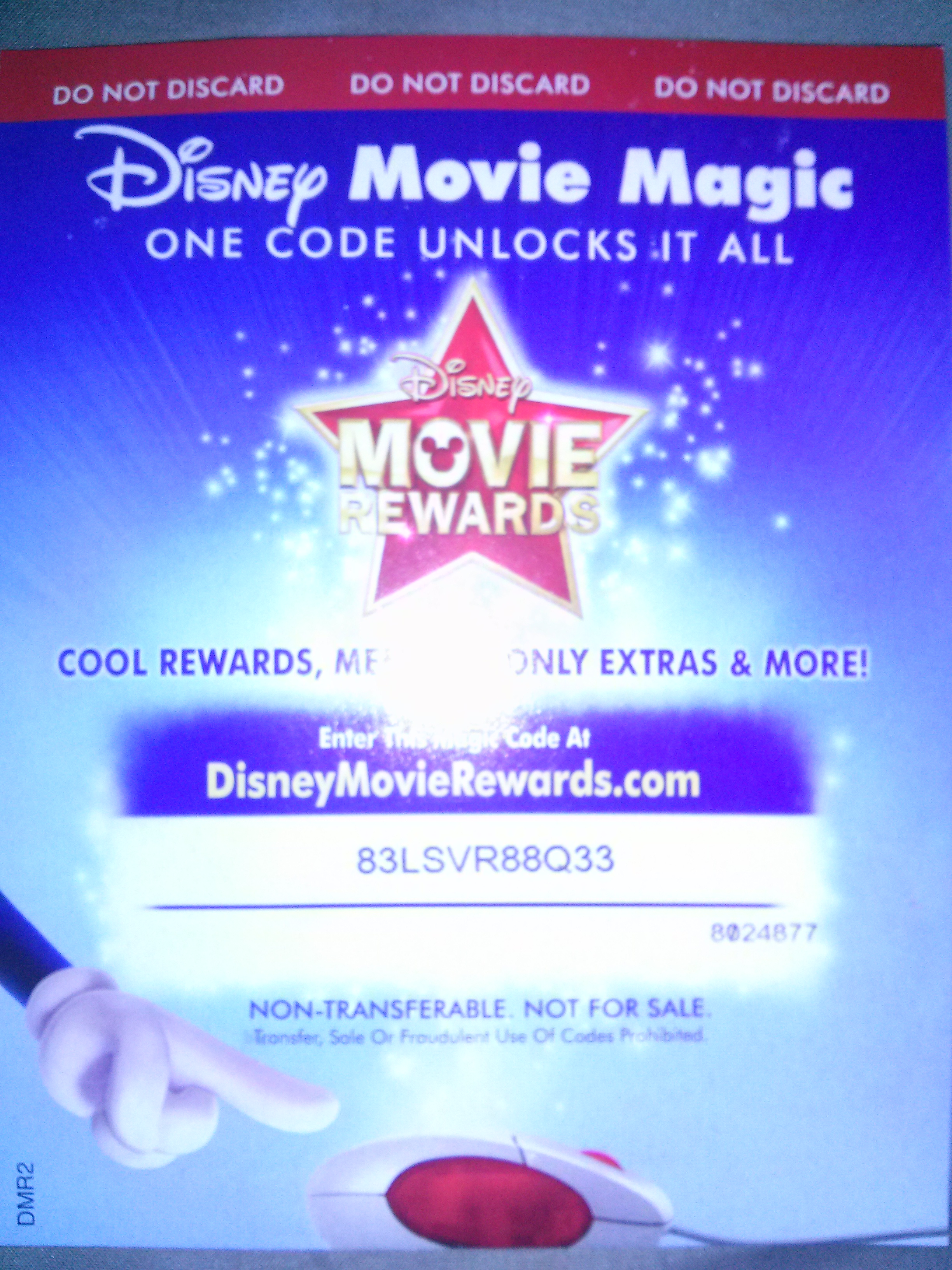 erreur de session de récompenses du film Disney