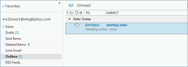 emails sitting in outbox in outlook 2007