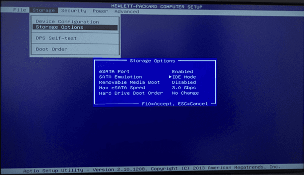 enable the secondary hard drive controller in the bios