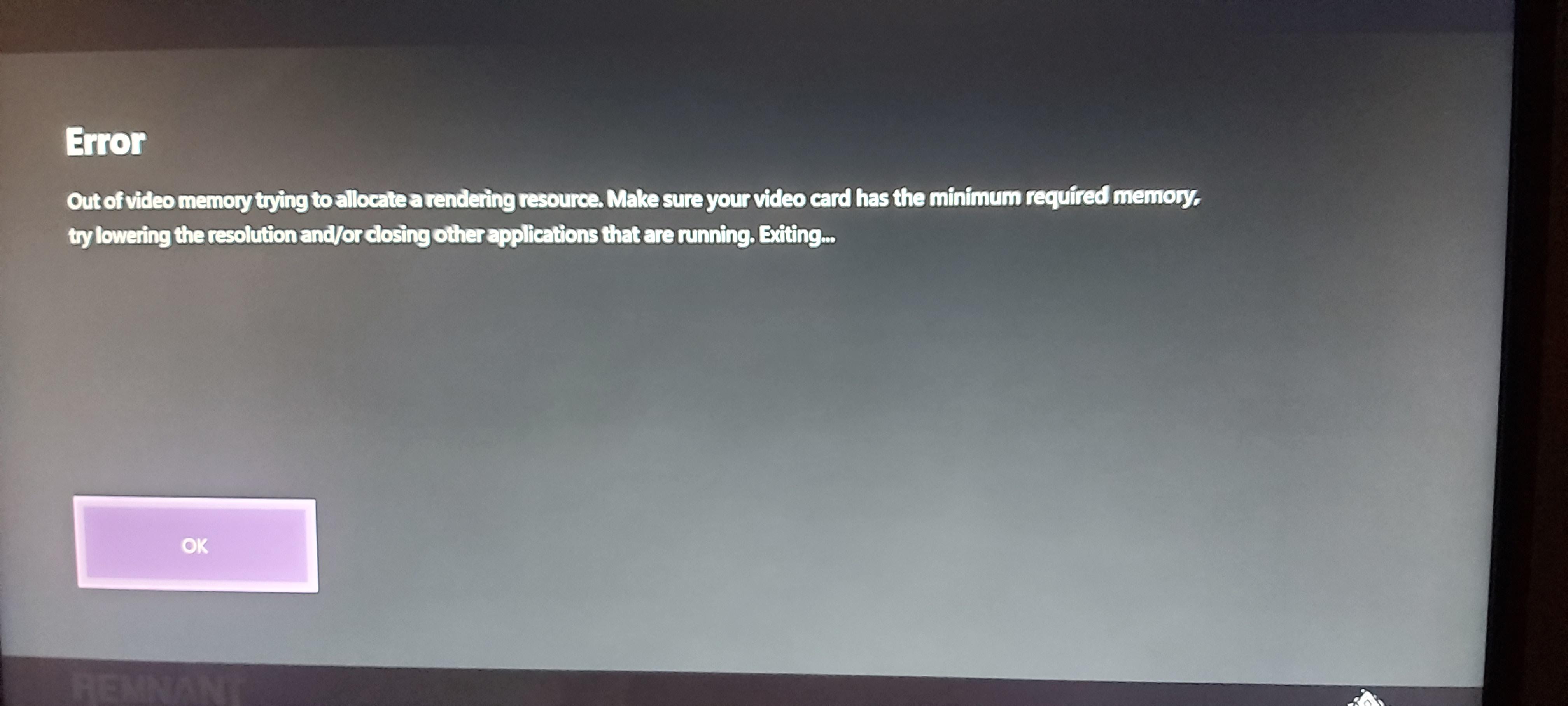 error 5 out of memory xbox