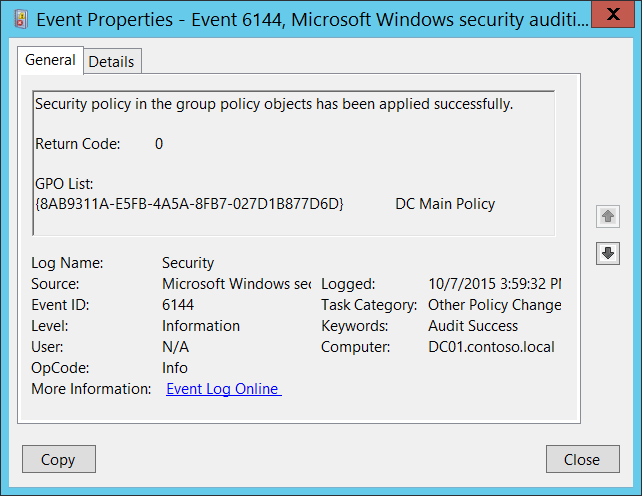 event id 1503 source microsoft-windows-grouppolicy
