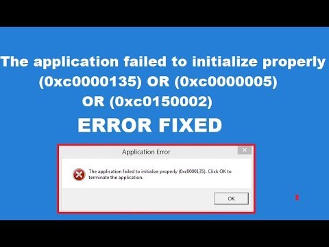 failed to initialize the application