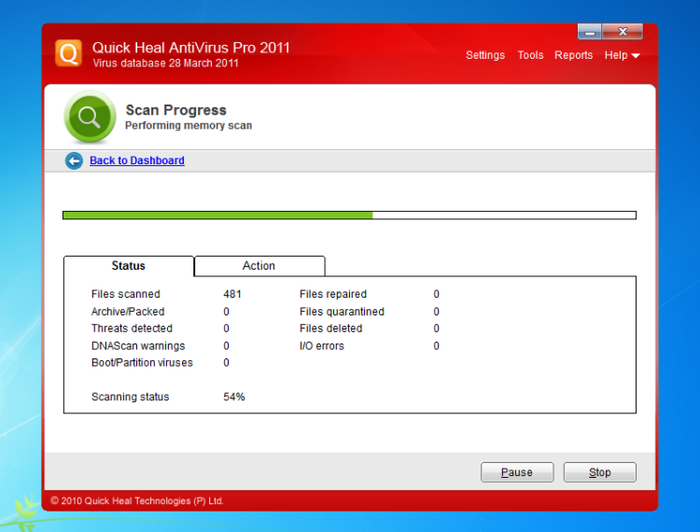 gratis quick-heal antivirus samen met 2010-download