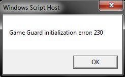 gameguard error initializing 360