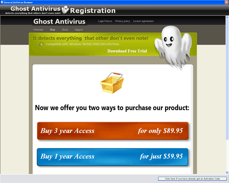 ghost antivirus programvara gratis nedladdning