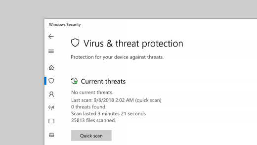 how to help you change virus protection in windows security center