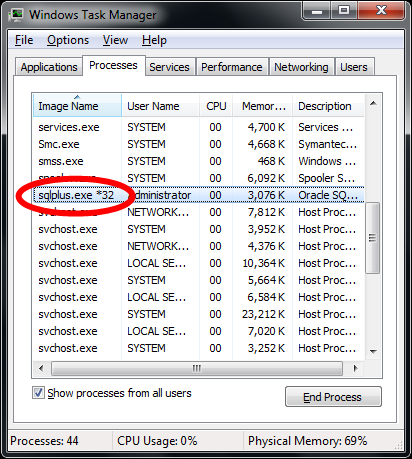 how to check the oracle version in windows
