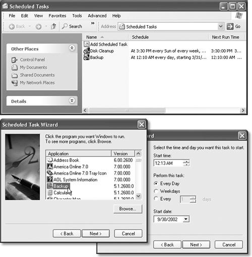 hur man skapar en endeavour-schemaläggare i Windows xp