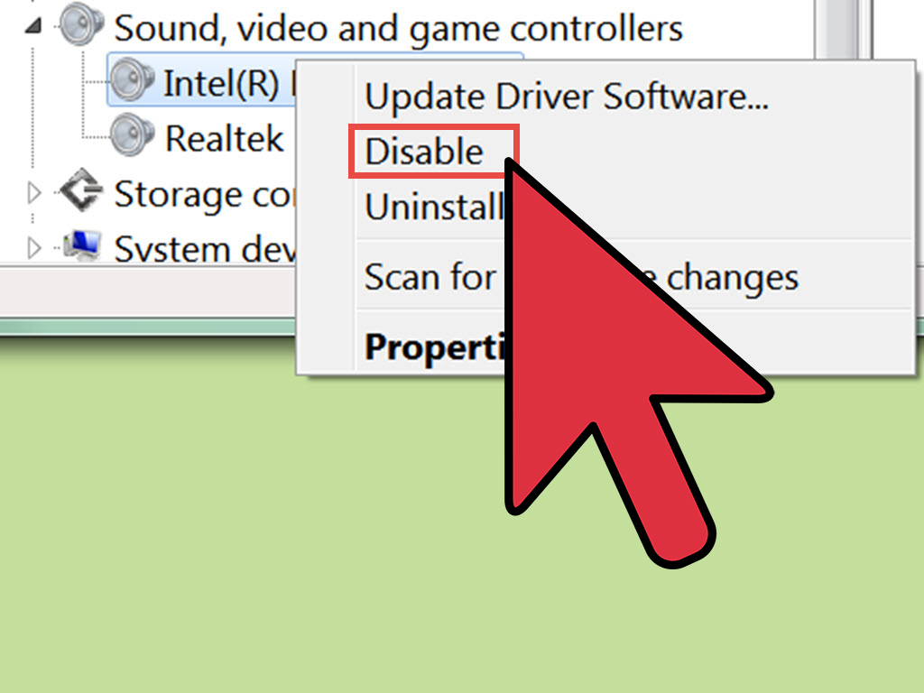 how to disable onboard sound inside windows xp