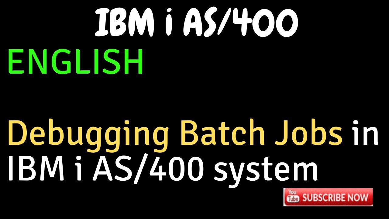 How to do Batch Debug in as400
