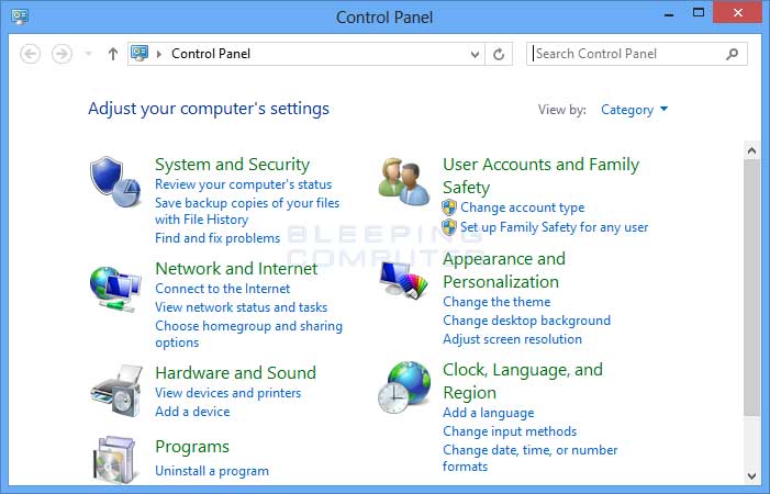 как найти материнскую плату управления в Windows 8