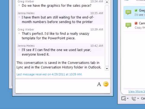 comment récupérer le répertoire de l'historique des conversations dans Outlook 2010