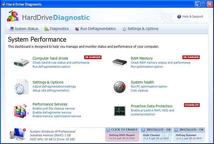 how to remove very hard drive diagnostic spyware