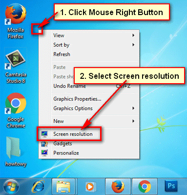 hur man roterar skärmen i Windows 7