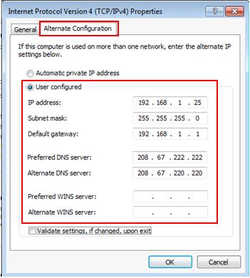 how to setup ip configuration in windows 7