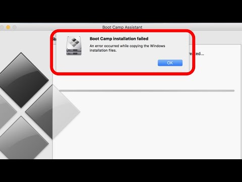 installation error boot camp x64