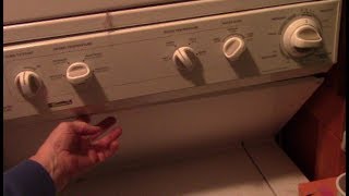kenmore stackable washer and dryer troubleshooting