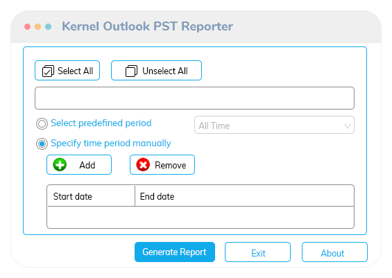 Kernel View on life pst reporter