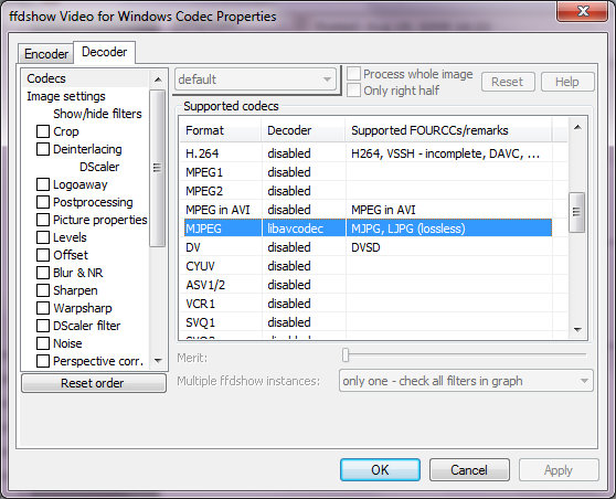mjpg-codec voor Windows Media