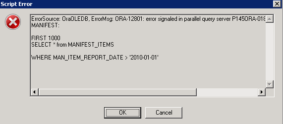 ora 12801 error signaled in parallel query server p004