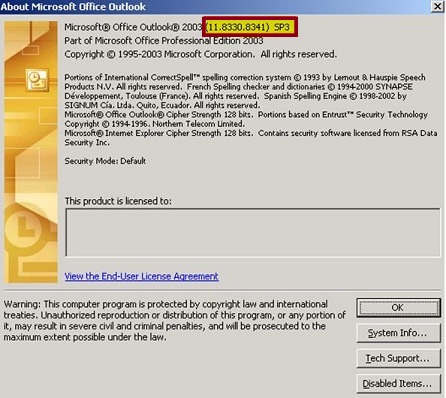 outlook 2007 update windows installer for palm os
