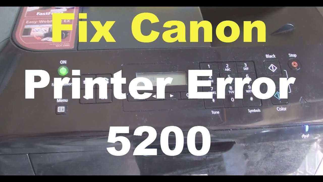 printer canon error code 5200