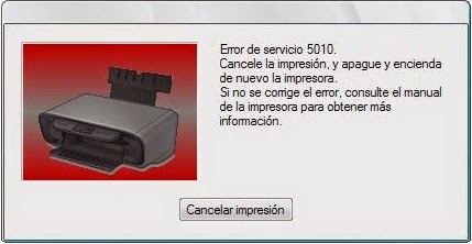 printer canon mp145 error 5010