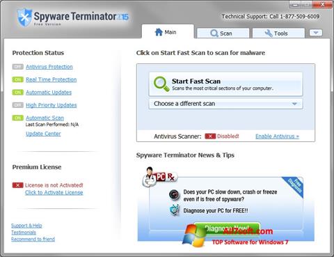 spyware terminator w systemie Windows 7