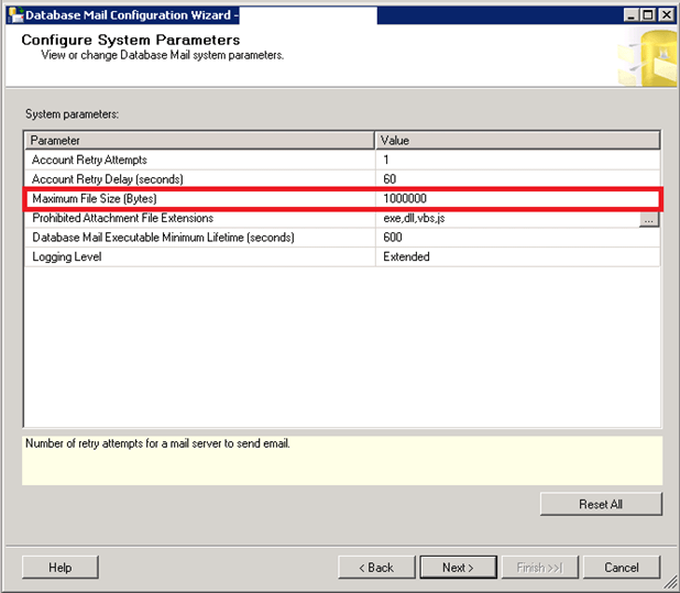 sql database mail attachment file is invalid