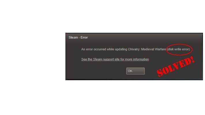 Steam произошла ошибка при создании ошибки disk io