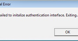 steam error failed to initialize authentication interface