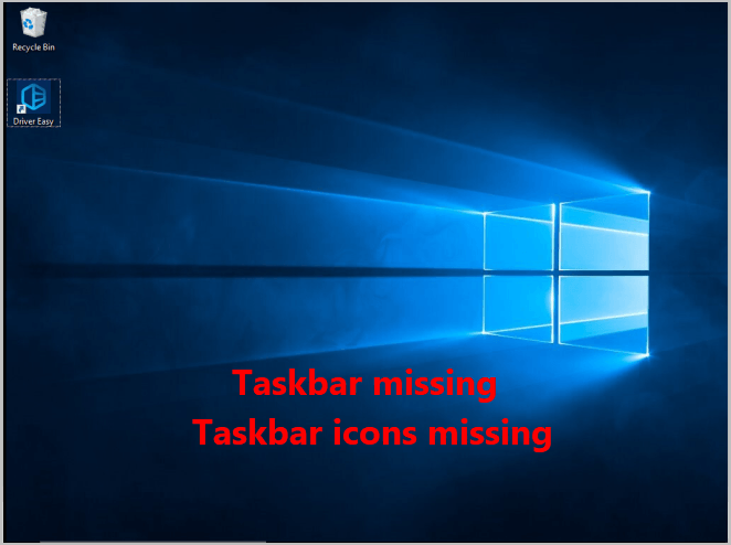 l'icona del task manager scompare
