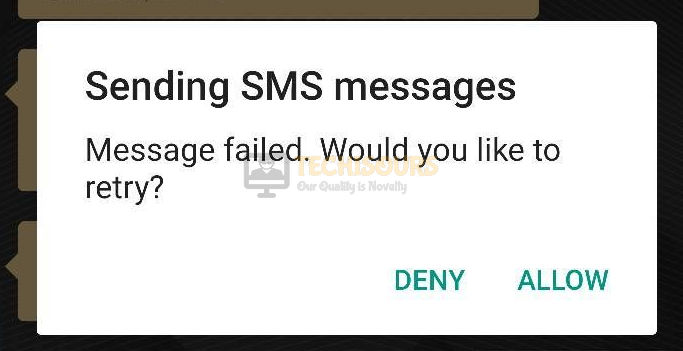 SMS-Fehler 97