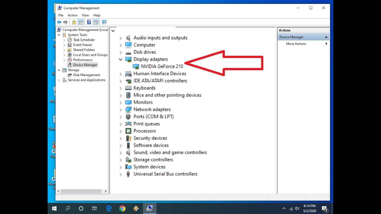 there is no display adapter in the device manager
