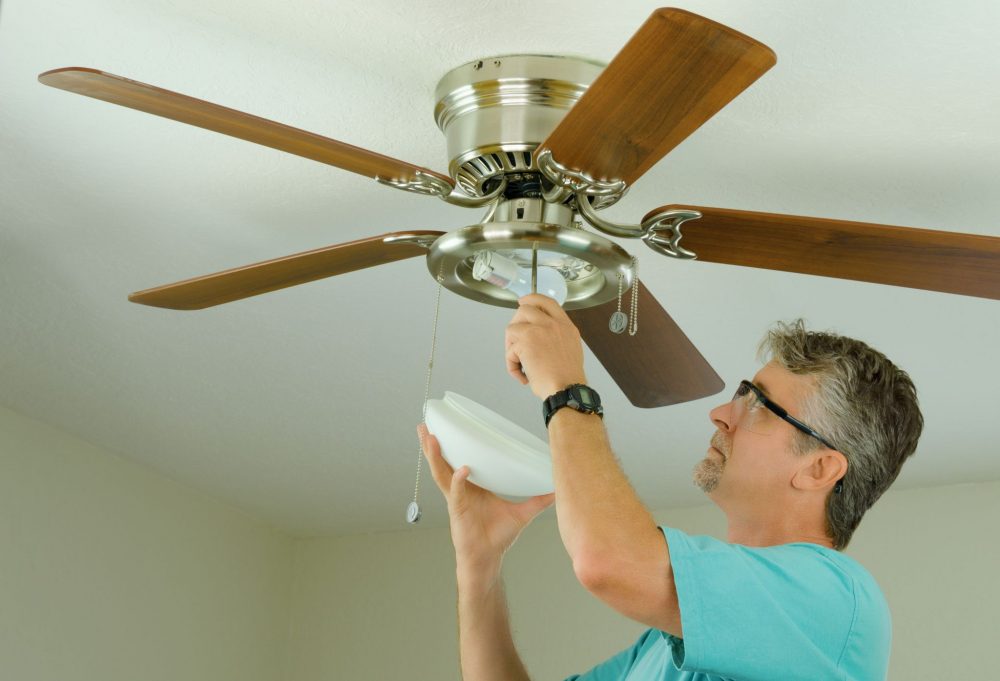 troubleshooting installing a ceiling fan