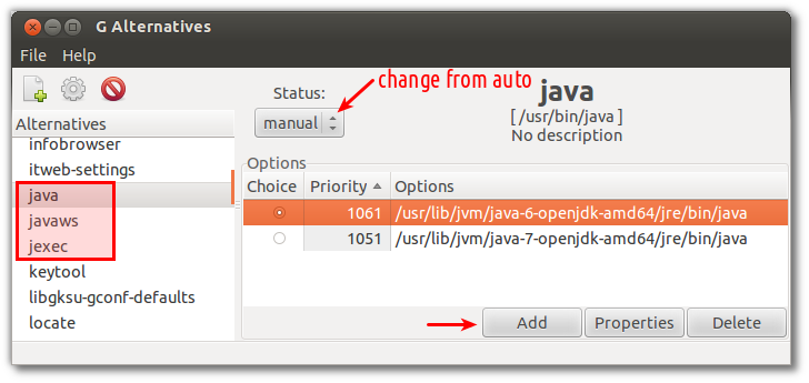 update-java-alternatives command not found