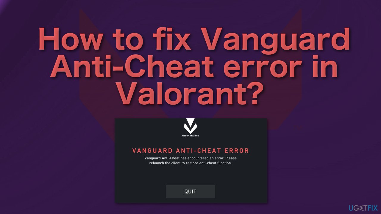 vanguard.exe error